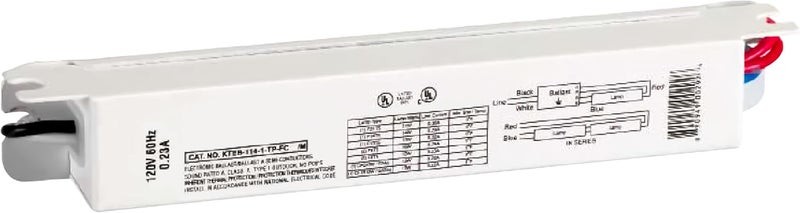 OHLECTRIC Replacement for Keystone KTEB-114-1-TP-FC-MB 1 Lamp T5 Electronic Fluorescent Ballast | 14 Watt, 120V Input with Rapid Start | Finger Case with Mounting Bracket, UL Listed - Image 1